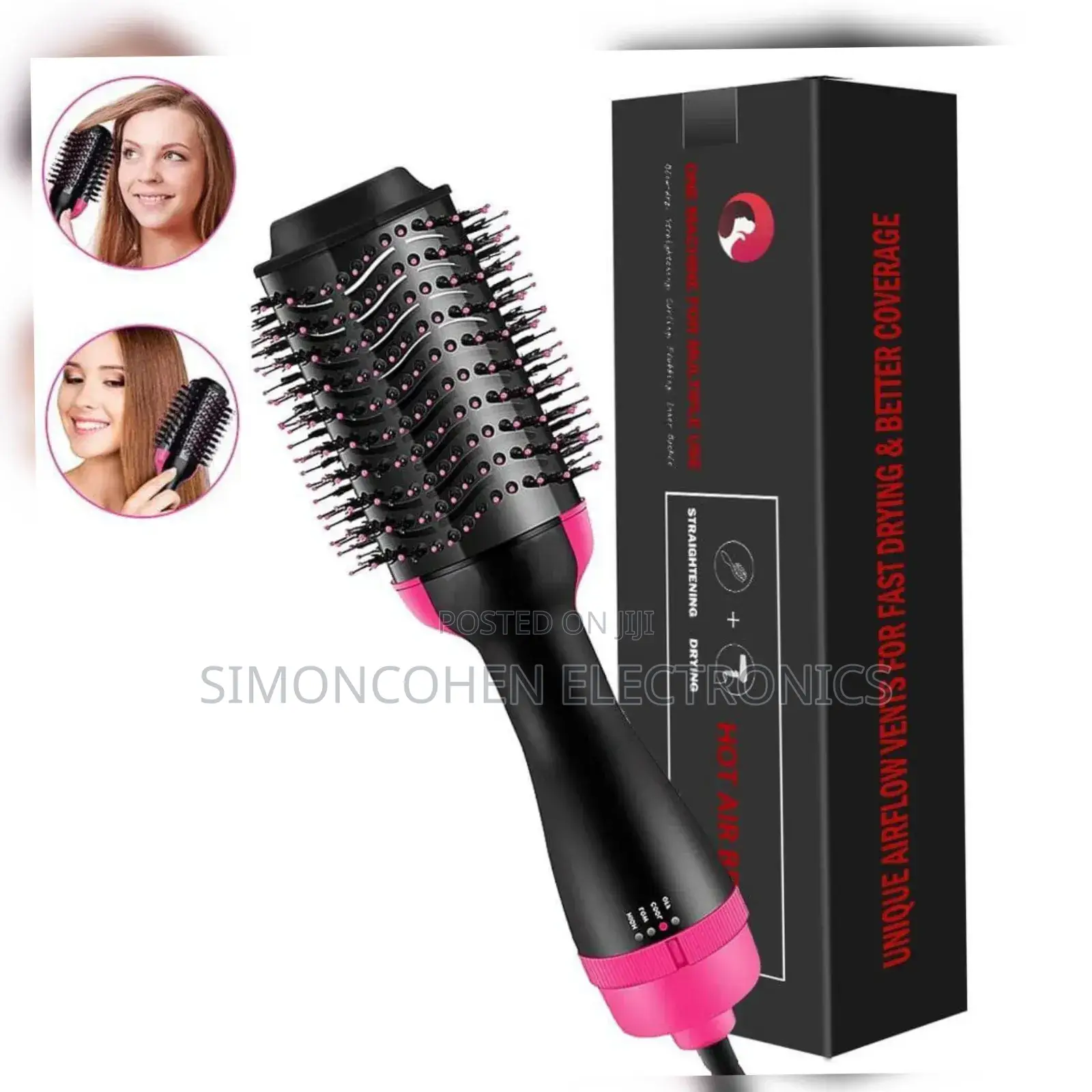 Electric Hair Straightener Brush/Dryer