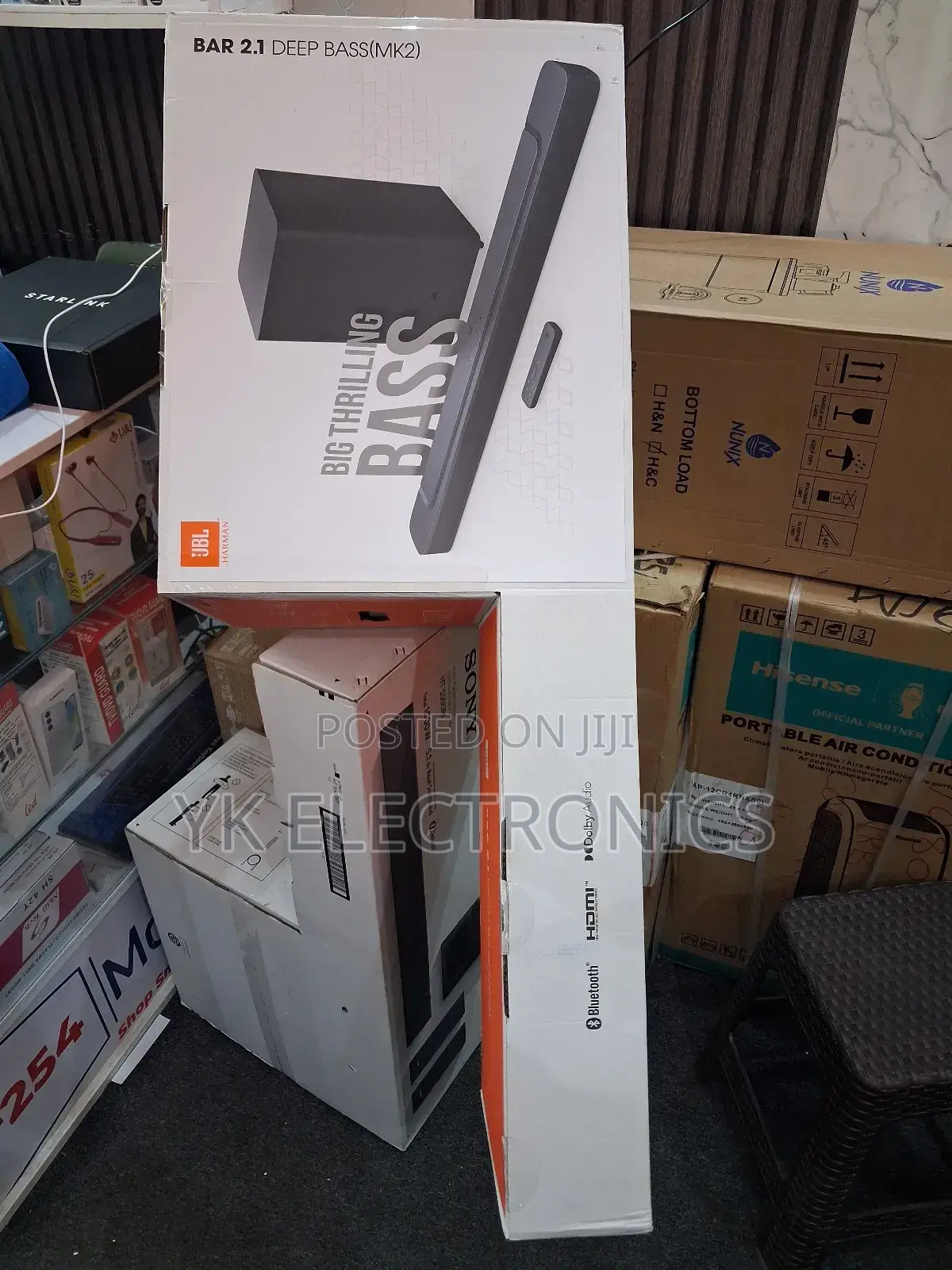 JBL 2.1ch Bar2.1 Deep Bass (Mk2) Soundbar 300w - Black