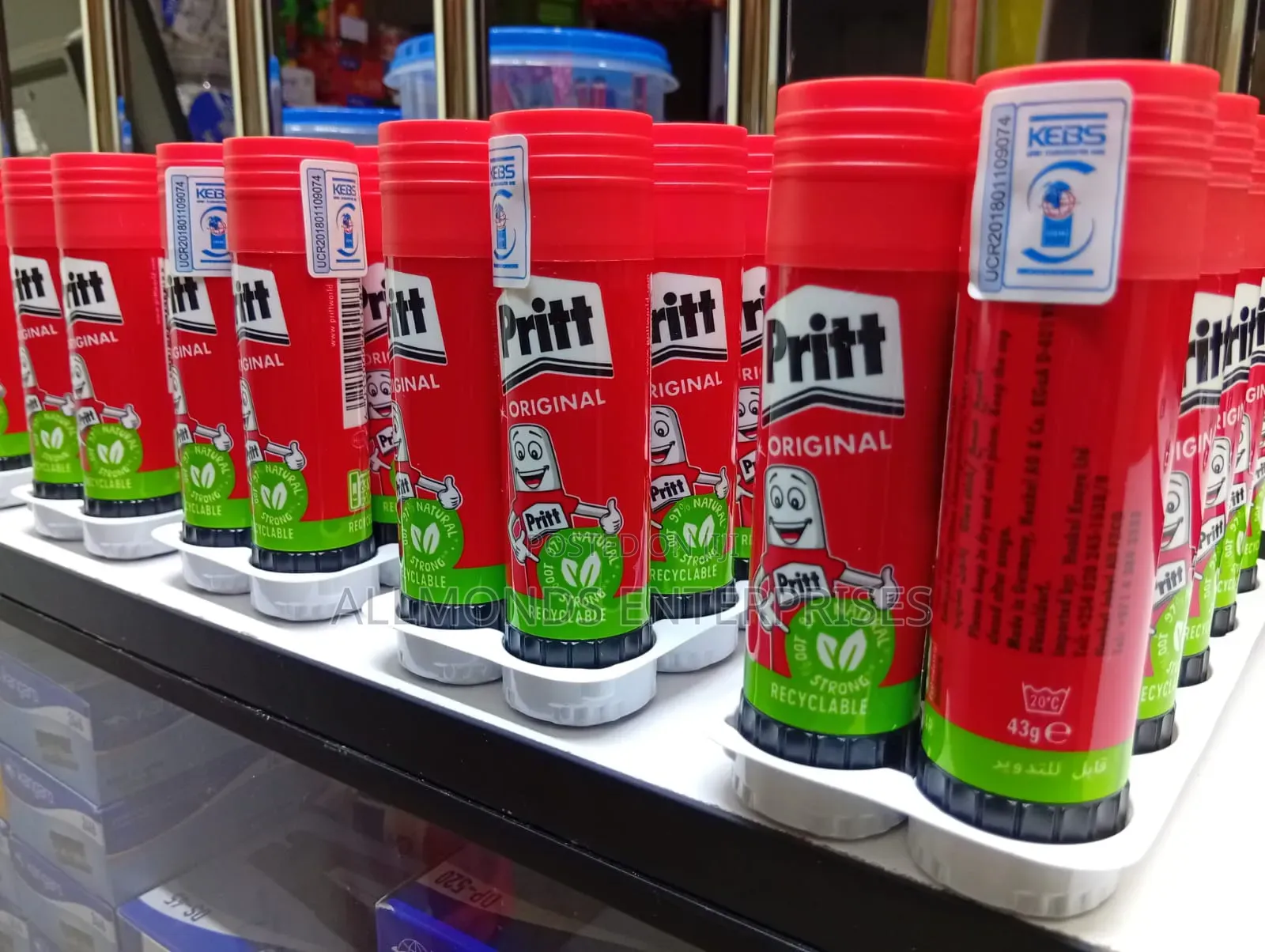 Pritt Glue/Glue Stick 43 Grams-Outer of 10 Pieces