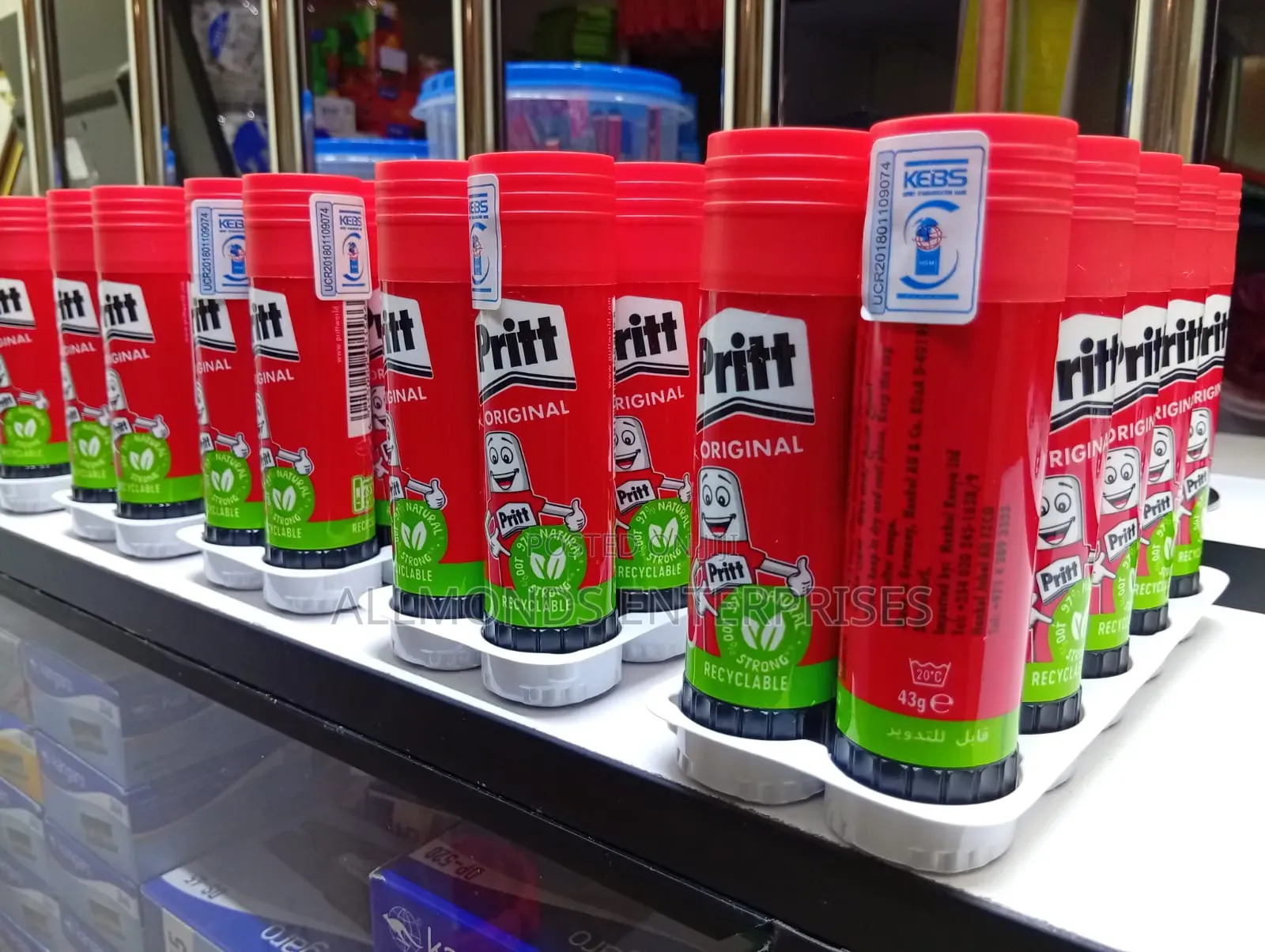 Pritt Glue/Glue Stick 43 Grams-Outer of 10 Pieces