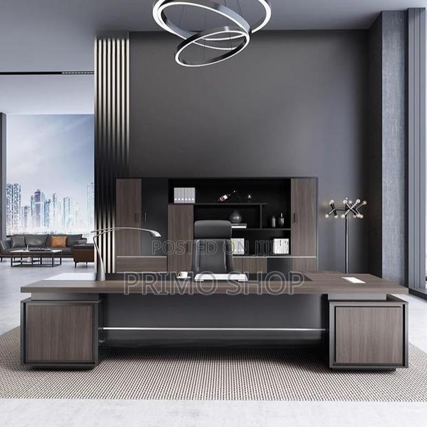 Office Desk; 1800mm Posh Director Office Desk With Extension - main view