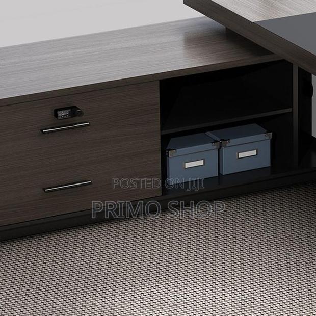 Office Desk; 1800mm Posh Director Office Desk With Extension - thumbnail 6