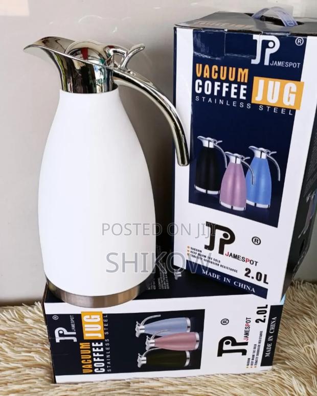 2ltr Jamespot Flask (White)