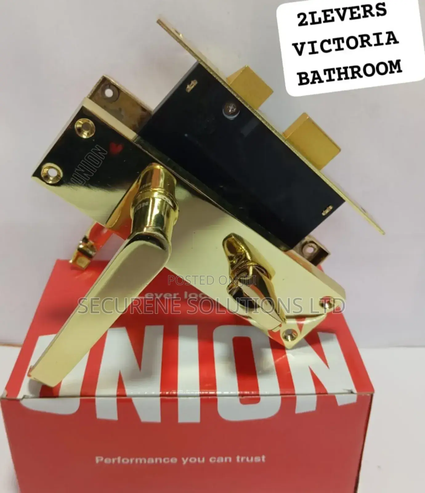 Union Assa Abloy Lever Lockset, Victoria Bathroom Model
