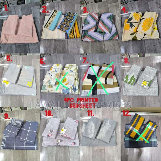 4pc Printed Bedsheet