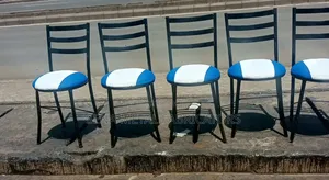 Fast-Food Restaurant Chairs That Save Your Space