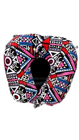 A Customized Ankara Multi Colored Travelling Neck Pillow - thumbnail 2