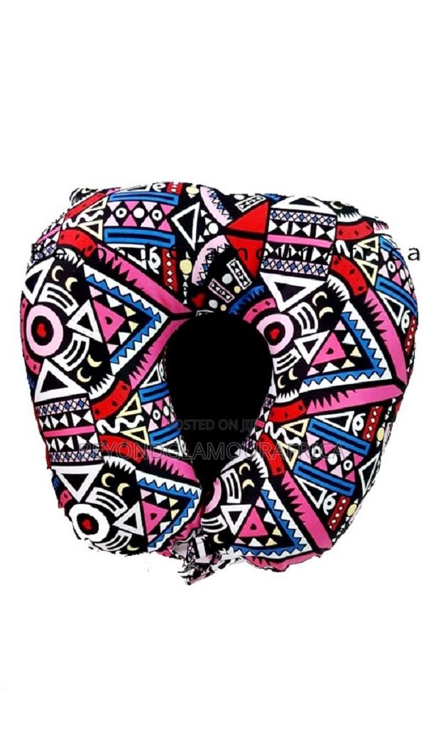 A Customized Ankara Multi Colored Travelling Neck Pillow - main view