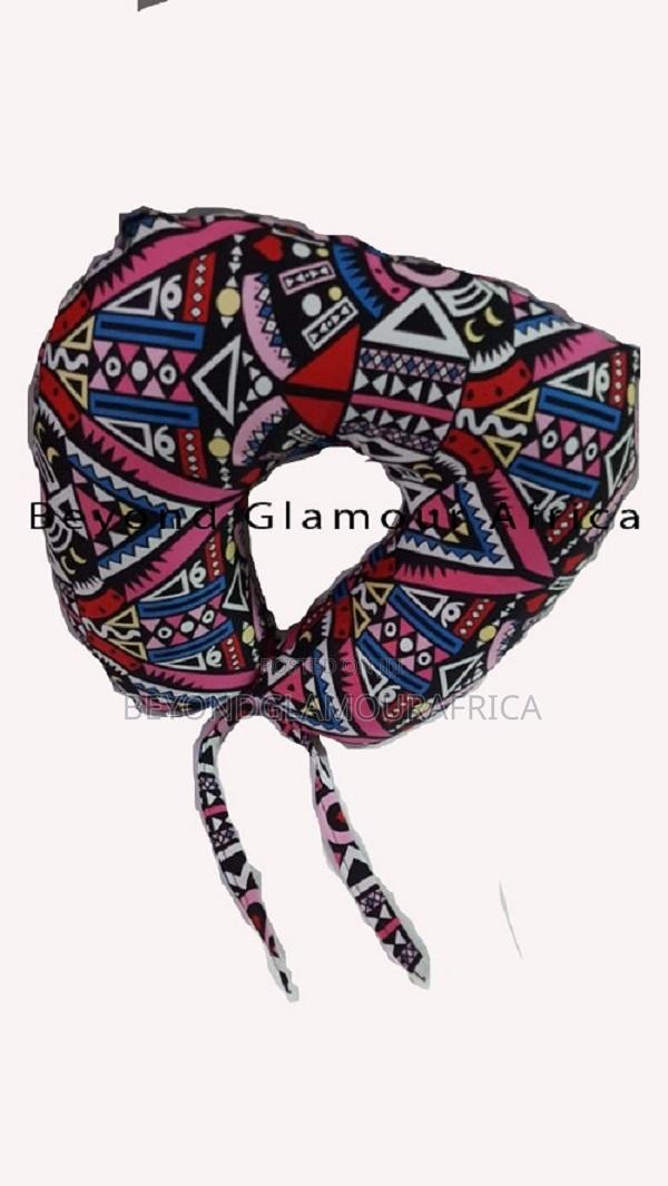 A Customized Ankara Multi Colored Travelling Neck Pillow - thumbnail 3