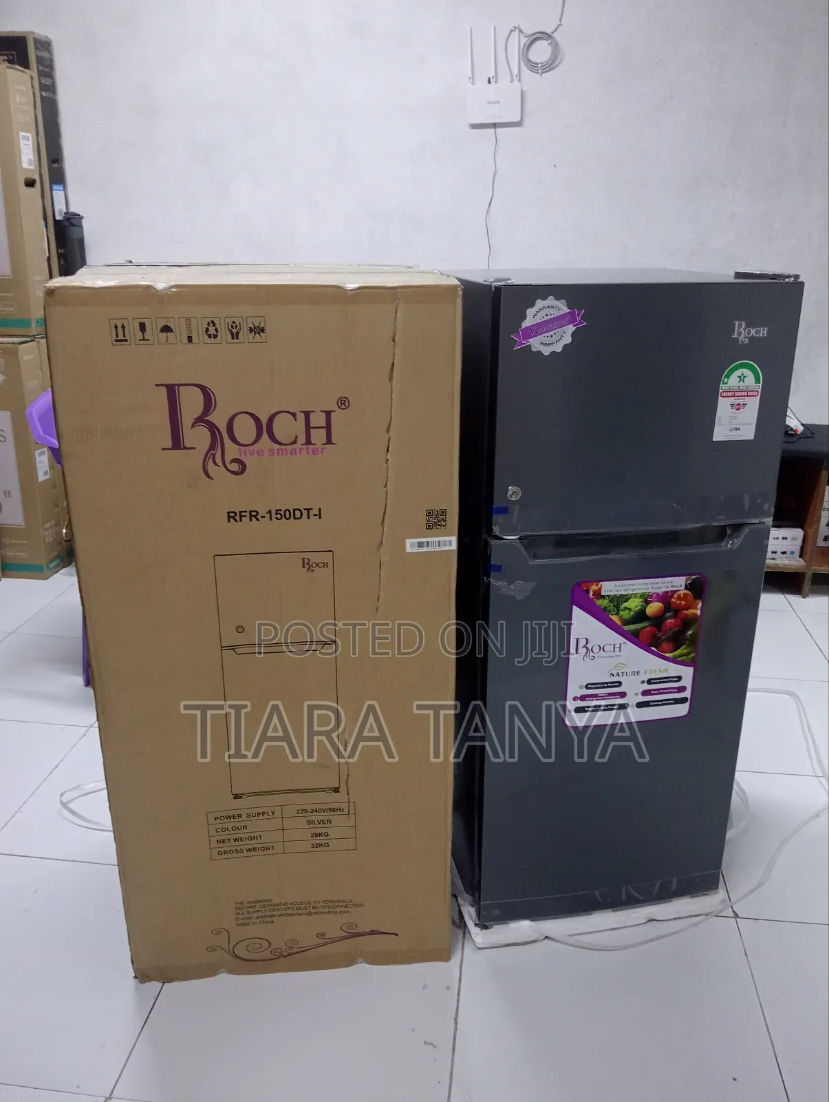 Roch 150 Dt Double Door Fridge