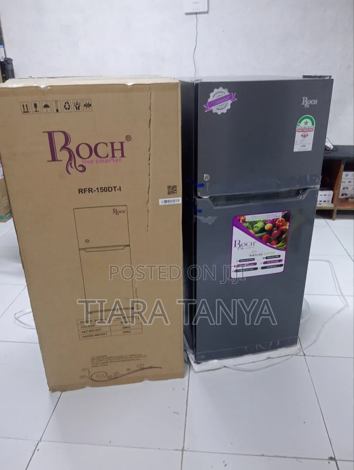 Roch 150 Dt Double Door Fridge