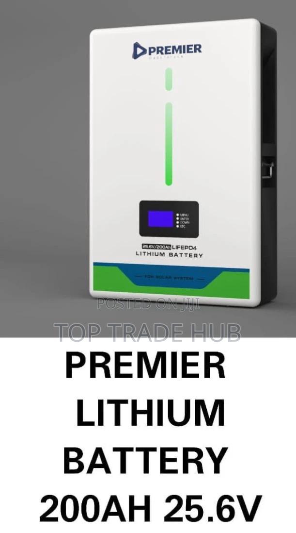 Premier Lifepo4 Lithium Battery 25.6v/200ah 5kw