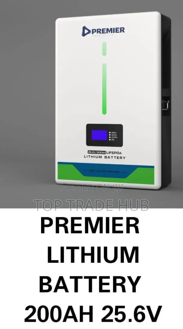 Premier Lifepo4 Lithium Battery 25.6v/200ah 5kw