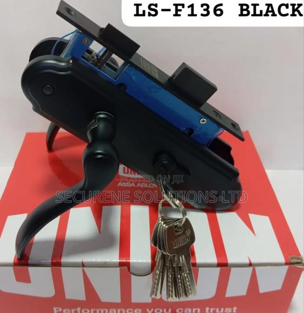 Union Ls-F136 Black Door Lock - main view