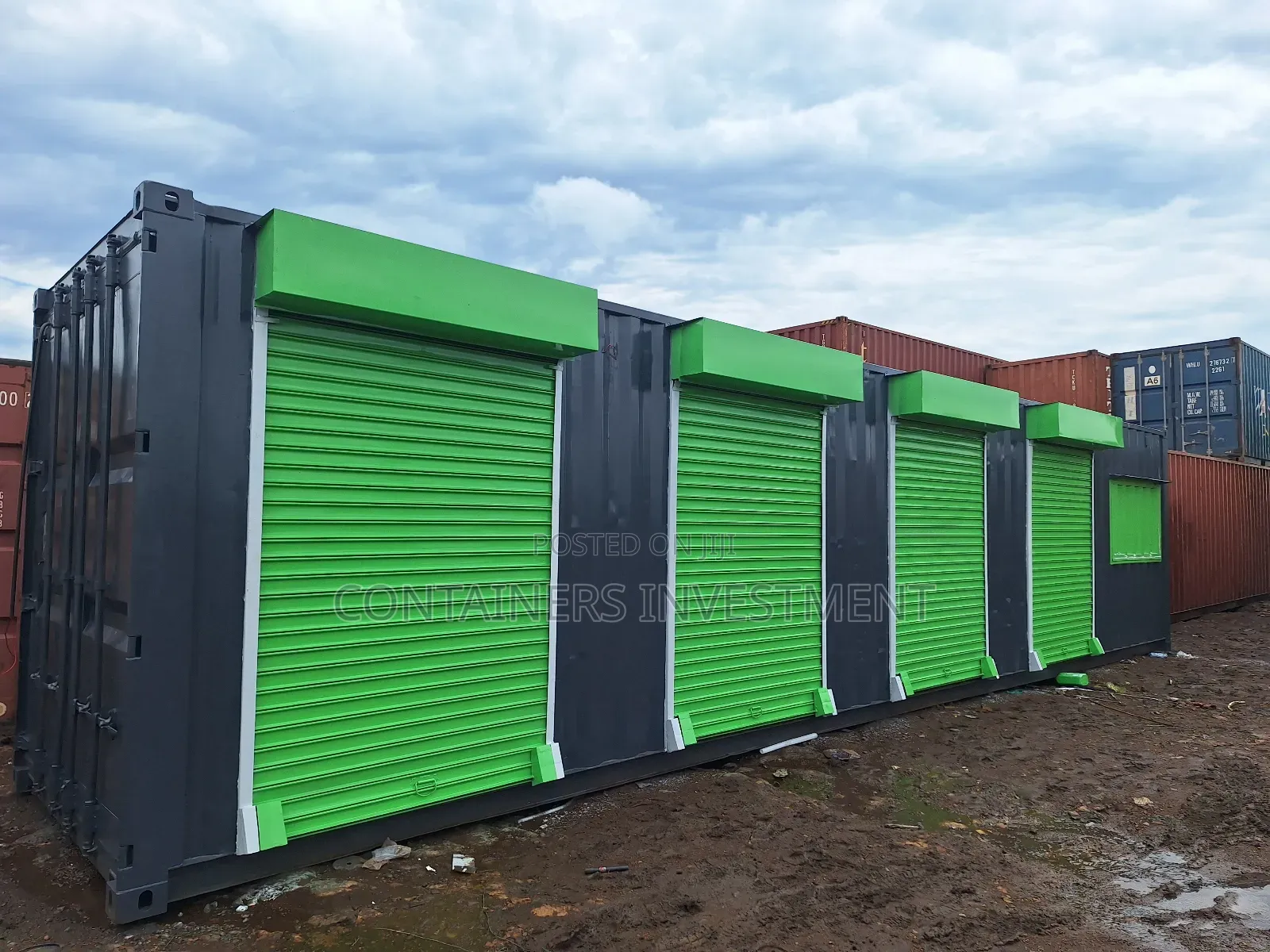 40ft Container Stalls With 5 Shops- Standard Size Container.