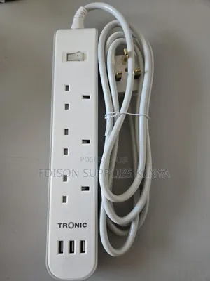 Tronic Extension Cable 3 Way Socket With 3 Usb Ports