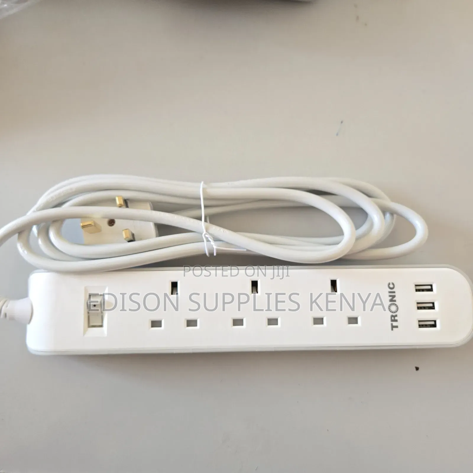 Tronic Extension Cable 3 Way Socket With 3 Usb Ports