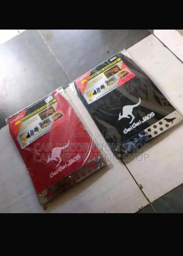 Black or Red 4pc Set Mudflaps Fits All Car Models