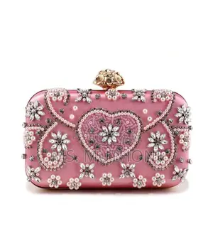 Luxury Lady Rhinestone Hand Clutch Bag