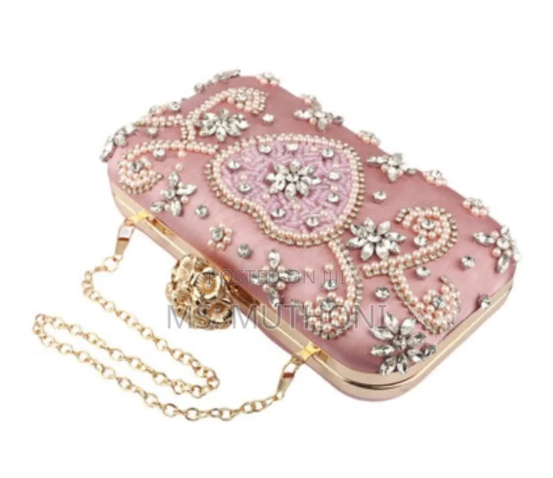 Luxury Lady Rhinestone Hand Clutch Bag