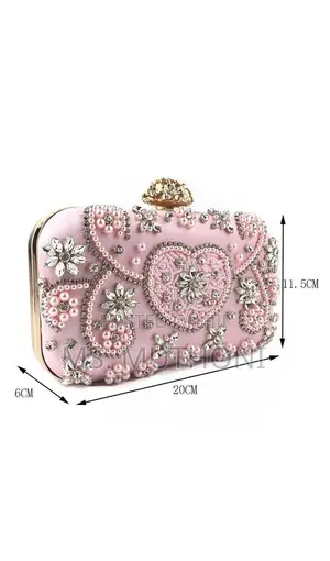 Luxury Lady Rhinestone Hand Clutch Bag