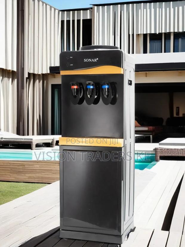 Black Sonar 3 Taps Hot,Normal and Cold Dispenser