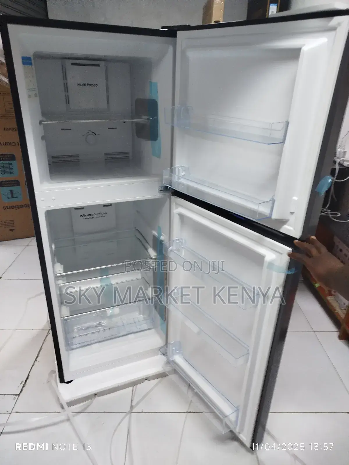 Von Double Door Fridge Vart-25nhs