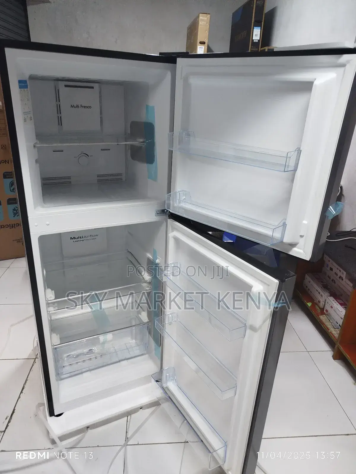 Von Double Door Fridge Vart-25nhs