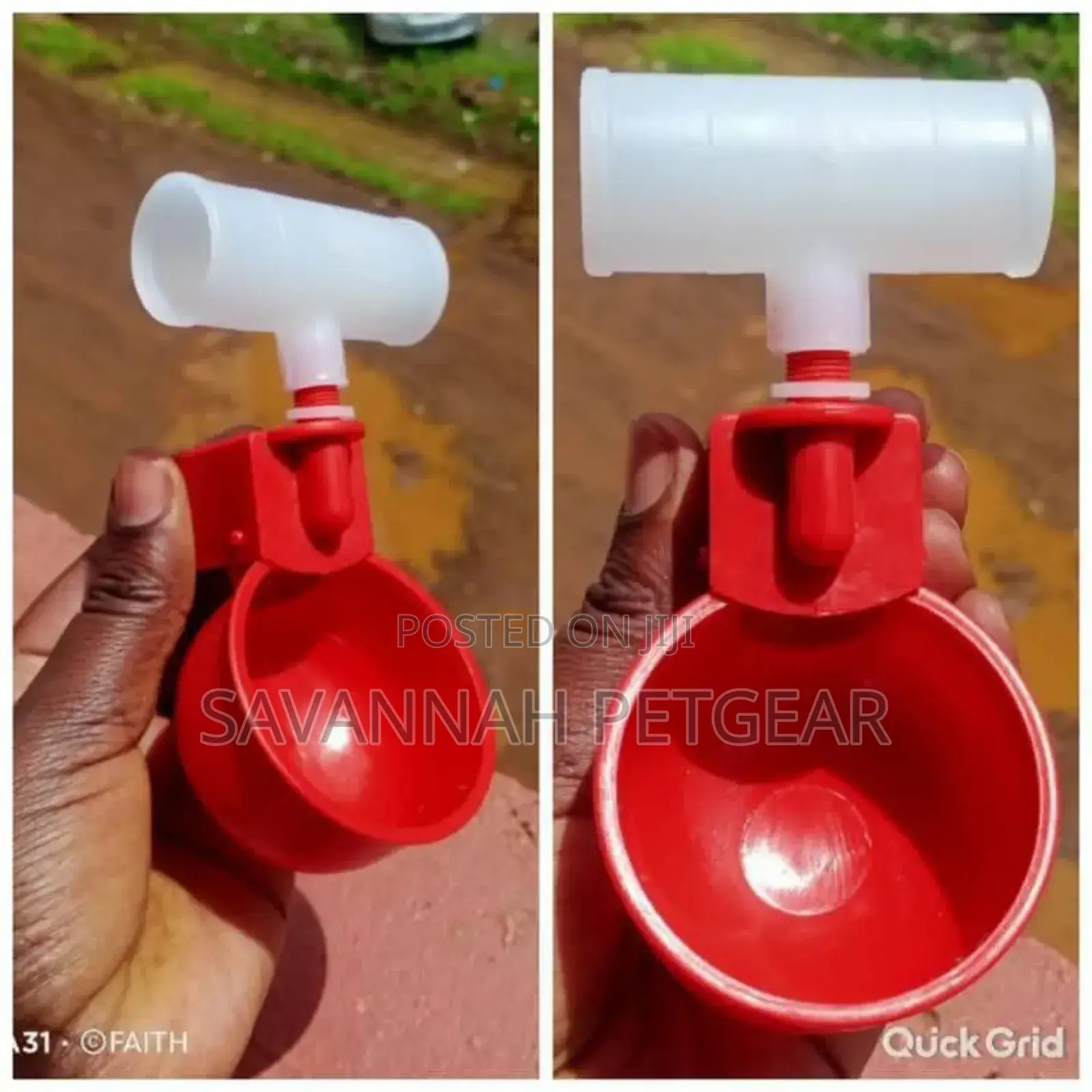 Automatic Poultry Red Cups Drinkers Available - 10 Pieces