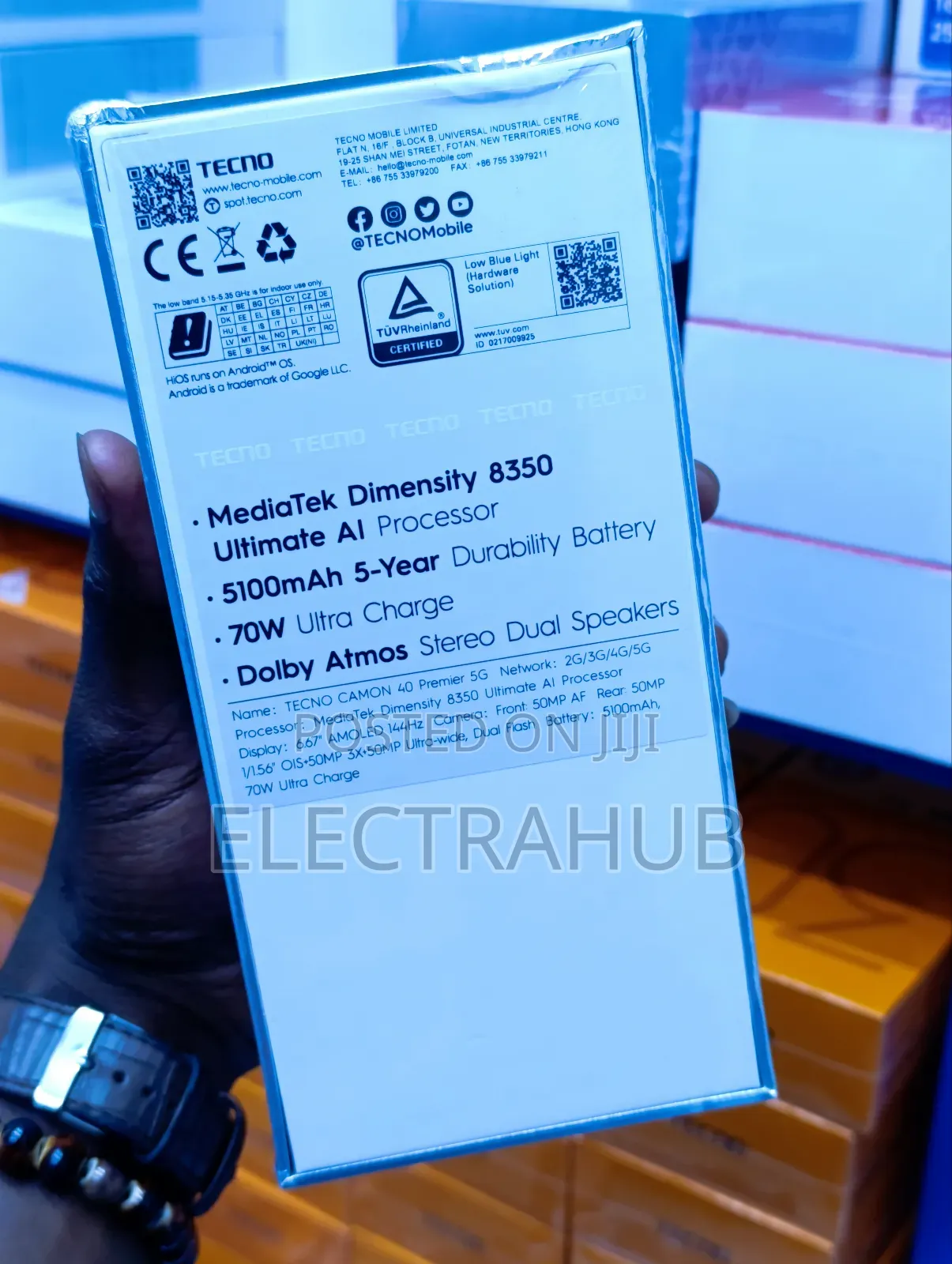 New Tecno Camon 40 Pro 256 GB Black