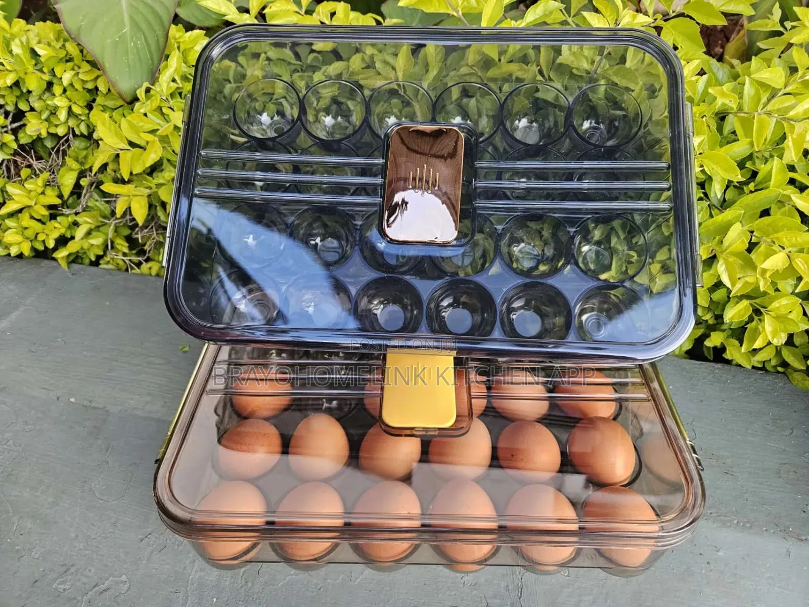 *Acrylic Egg Holder !! Holds 32 Pieces of Eggs. Colour Grey