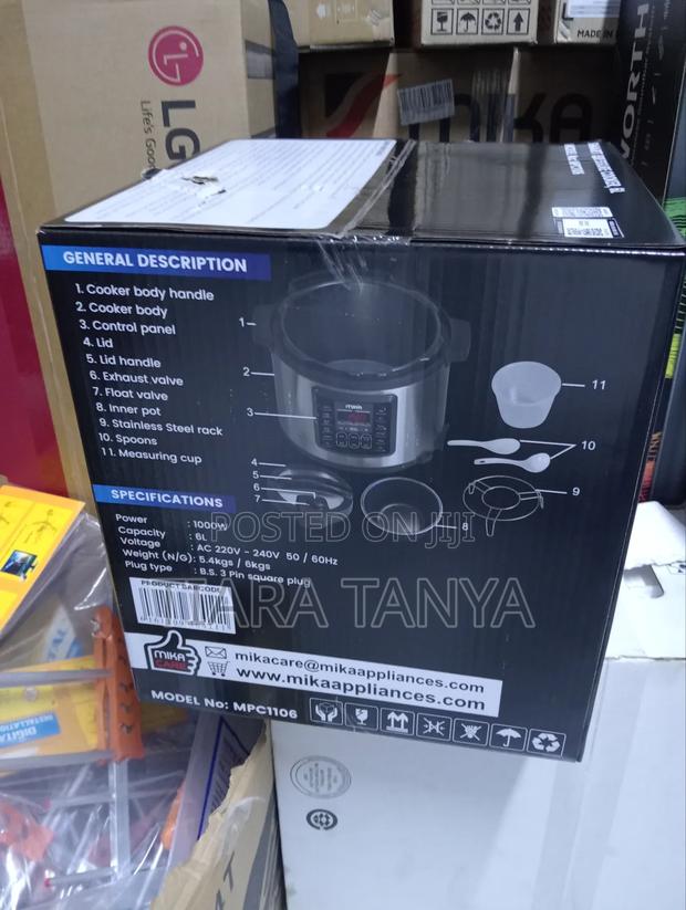 Mika Smart Pressure Cooker, 6l, Ss - thumbnail 3