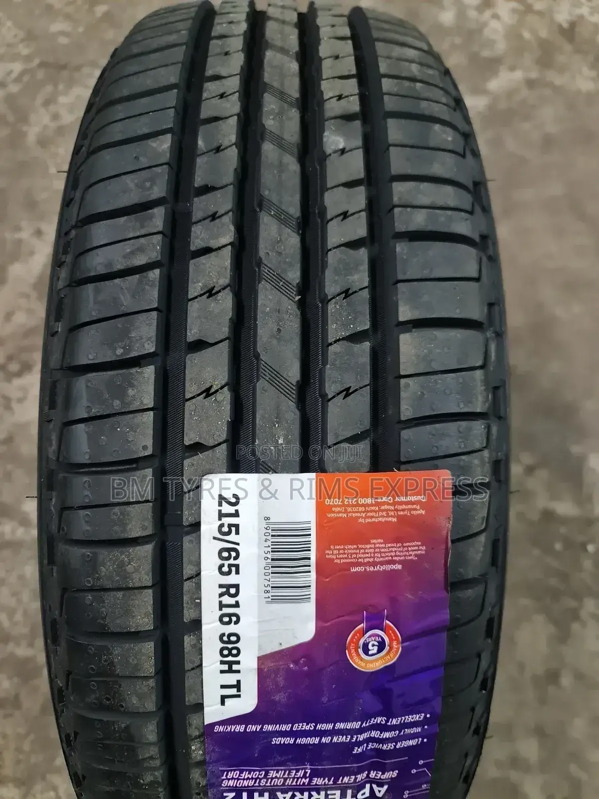 215 /65 R16 Apollo Tyres (India)