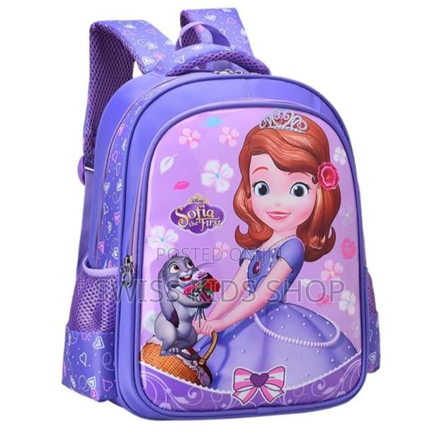 Sofia the First School Bag for Grade 1 and 2 Girls.