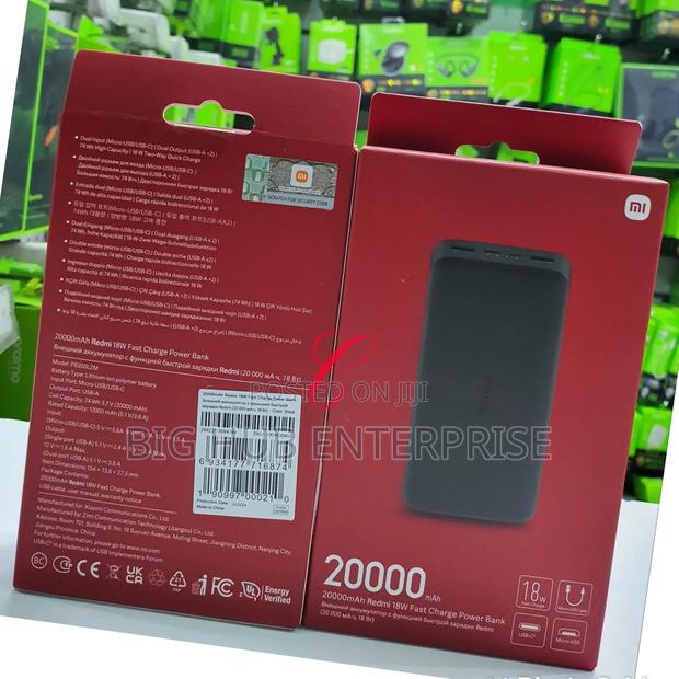 * Redmi 20,000mah *18w* Fast Charge Power Banks
