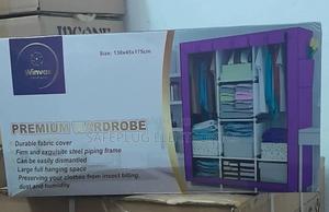 Winvas Premium 3 Column Metallic Wardrobe - Fabric Cover - main view