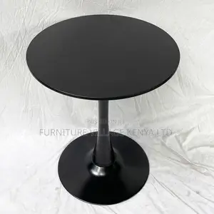 Dining Tables:Marble Top Round Tulip Table With Iron Base