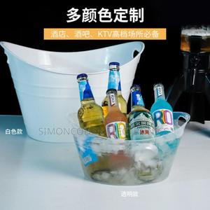 Large Capacity White Ice Bucket - thumbnail 2