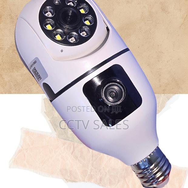360° Panoramic Wireless Wi-Fi V380app Bulb 2mp CCTV Camera