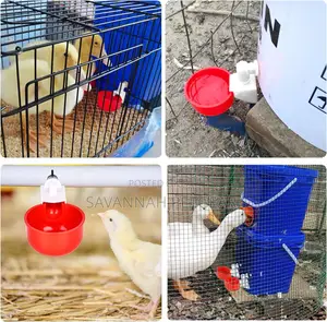 Chicken Drinker Automatic 9 Mm Diy Poultry - 10 Pieces