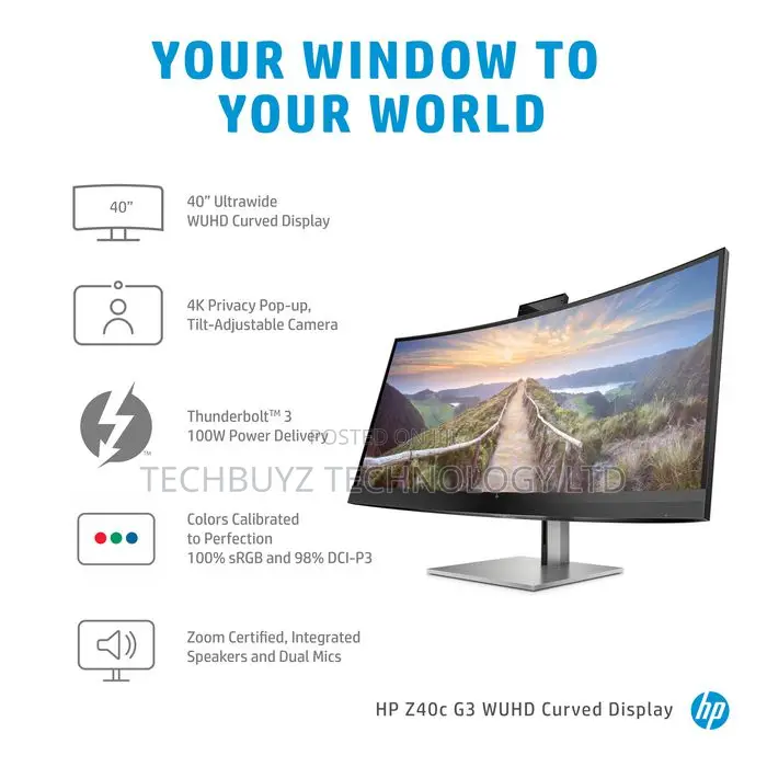 Hp Z40c G3 39.7" 21:9 Curved Ips Monitor-5120 X 2160