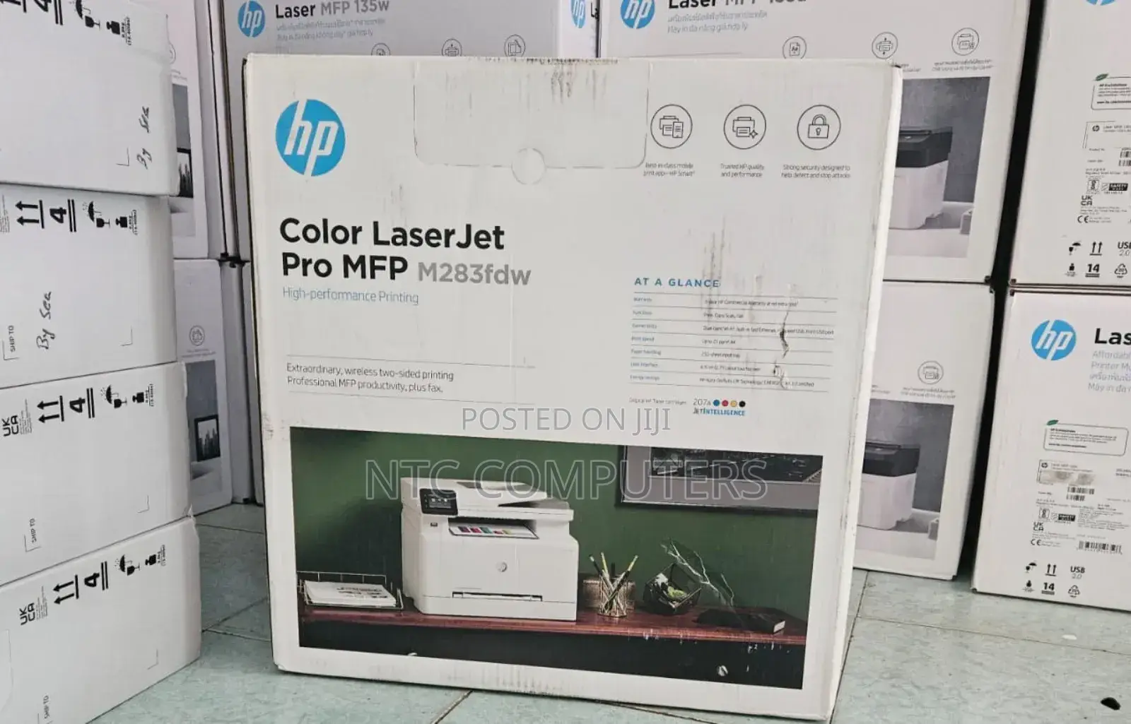 <<Hp Color Laserjet Pro MFP M283fdw >Printer Print,