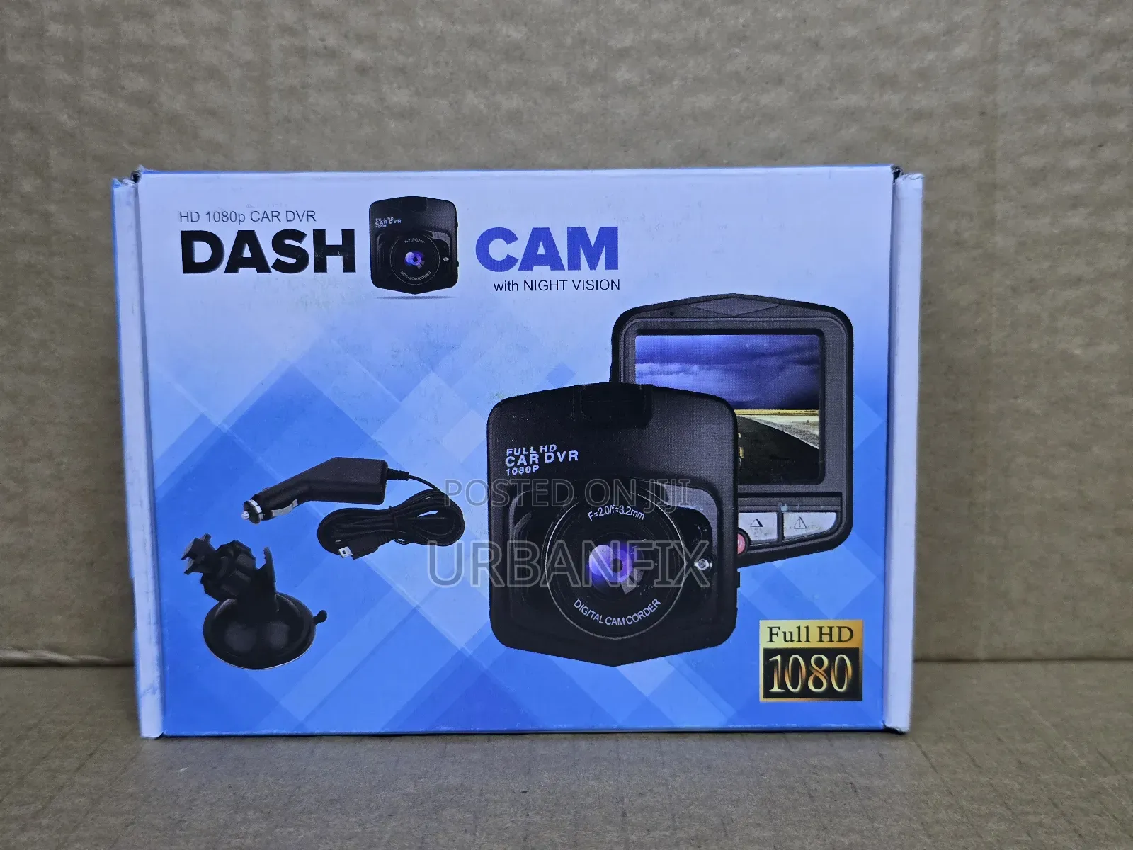Vehicle Dash Cam With Night Vision (Fullhd 1080p)