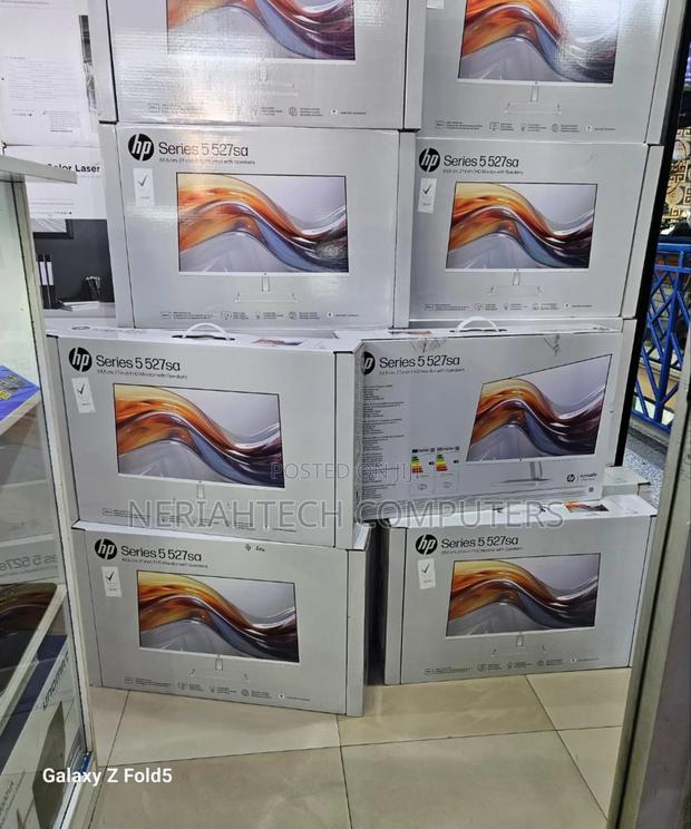 Hp 527sa Series 5 27" FHD Monitor, Integrated Speakers, Whit - thumbnail 2