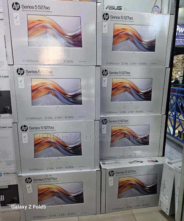 Hp 527sa Series 5 27" FHD Monitor, Integrated Speakers, Whit - thumbnail 3