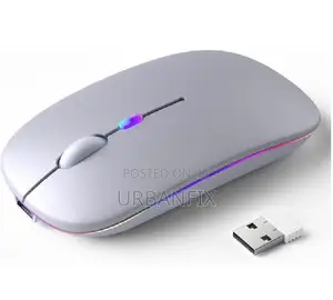 Ultraslim Wireless Rechargeable Mouse With Bt and Usb Dongle