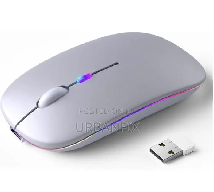 Ultraslim Wireless Rechargeable Mouse With Bt and Usb Dongle