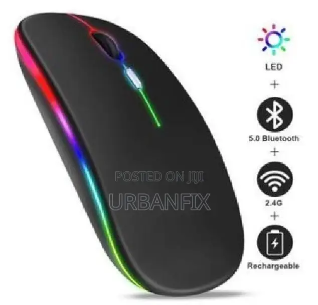 Bluetooth Led Wireless Rechargeable Mouse