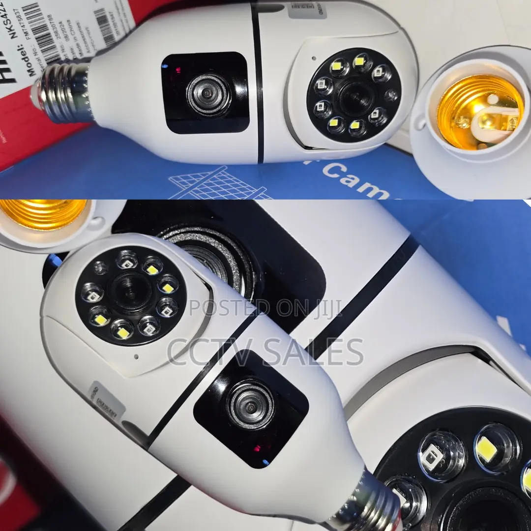 Wireless Stand Alone Camera Double Lens With Smarts Alerts,