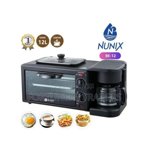 Nunix 3in1 Multi-Function Breakfast Maker +Grill Tea-Coffee - main view
